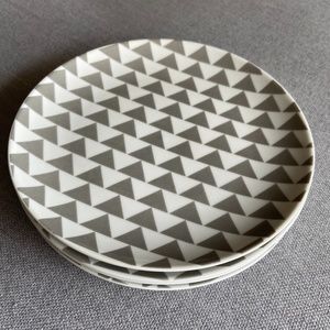 J Crew Geometric Dessert/Side Plates (Set of 4)
